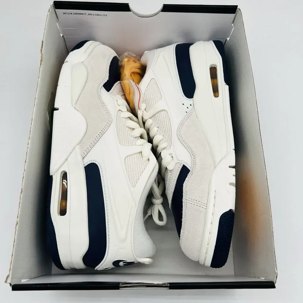 Nike Air Jordan 4 RM Sail Midnight Navy Sneaker FQ7939 107 Mens Size 9 Shoe New